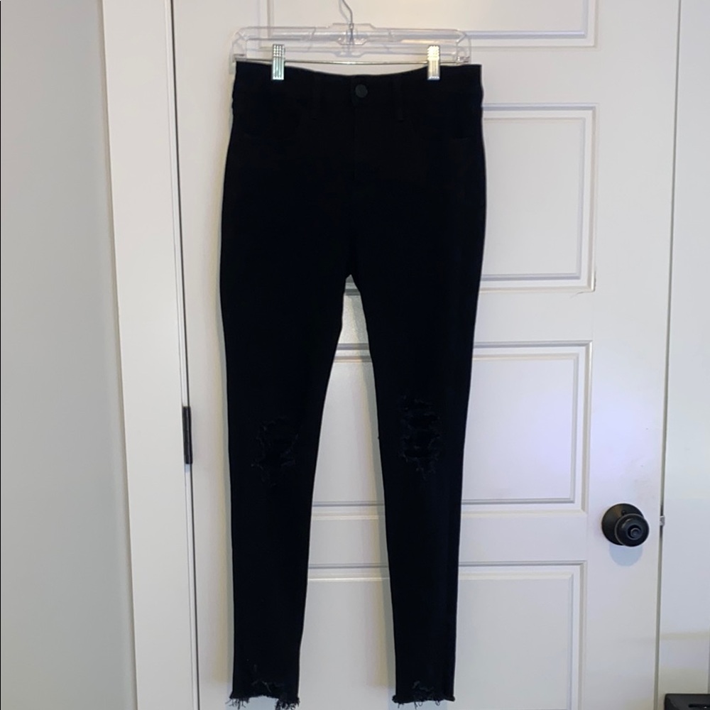 American Eagle Mid-Rise Black Distressed Women's “The Dream Jean”